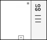 Section Scrolling Slide Out Header