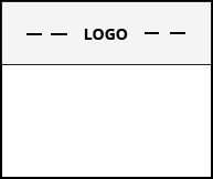 split menu header design